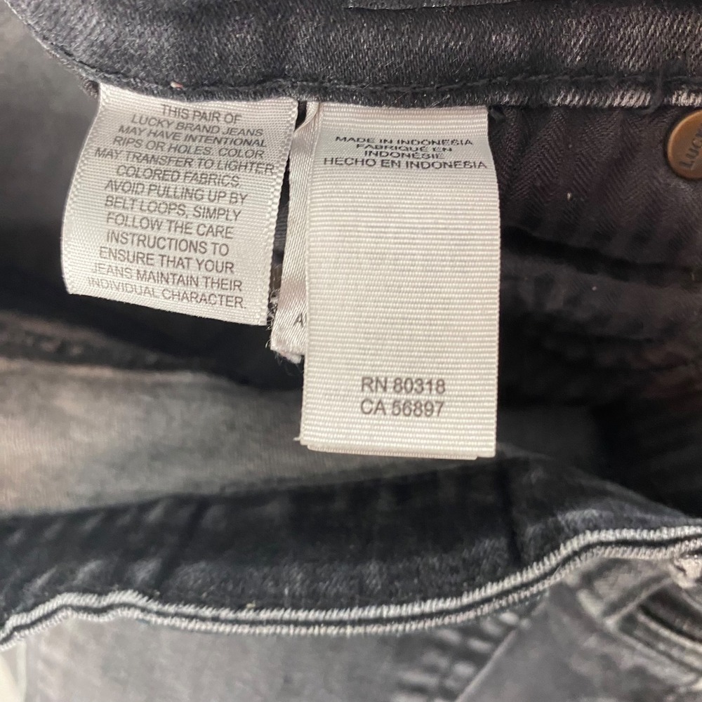 Lucky Brand Womens Jeans Gray Skinny Fit Size 4 27 - Picture 7 of 10